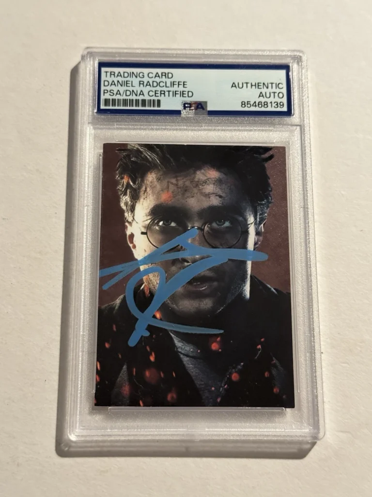 DANIEL RADCLIFFE SIGNED AUTO Harry Potter Evolution TCG Panini Wizarding PSA