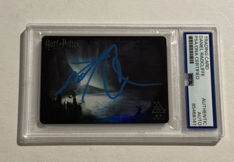 DANIEL RADCLIFFE SIGNED AUTO Harry Potter Overseas Ltd POA Wizarding Card PSA
