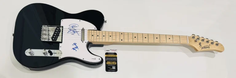 JOHN CAFFERTY AND THE BEAVER BROWN BAND SIGNED GUITAR GARY GRAMOLINI JSA COA