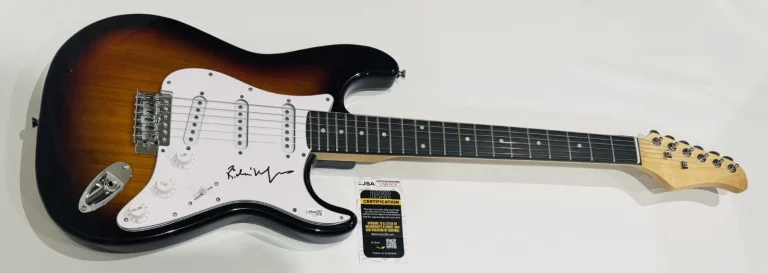 RICKIE LEE JONES SIGNED SUNBURST ELECTRIC GUITAR LEGEND JSA COA