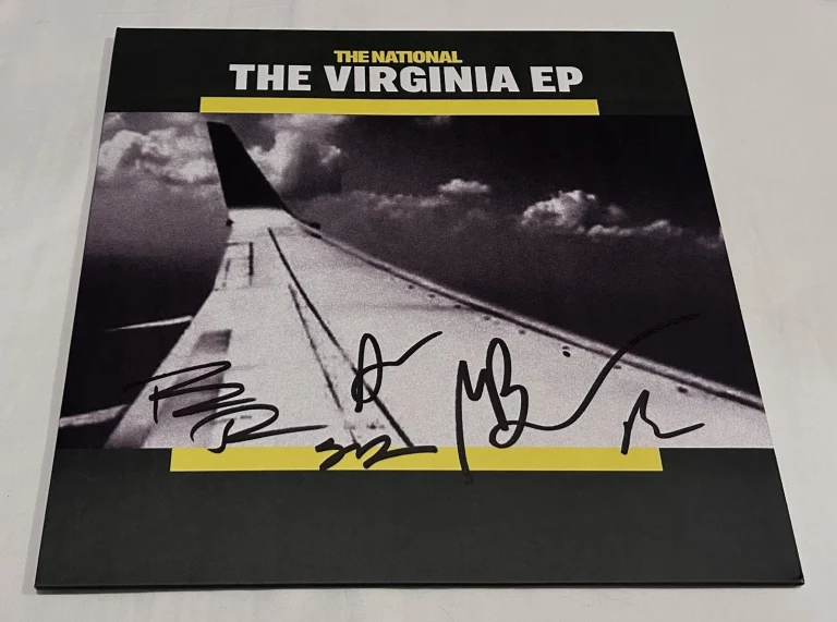 THE NATIONAL SIGNED THE VIRGINIA EP VINYL RECORD JSA