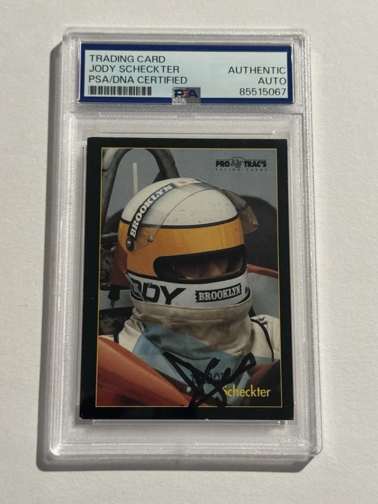 1991 Pro Trac's Formula One Series Jody Scheckter SIGNED AUTO RC  #190 PSA