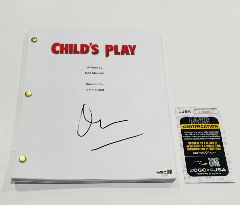 DON MANCINI SIGNED CHILD'S PLAY FULL MOVIE SCRIPT AUTOGRAPHED JSA COA