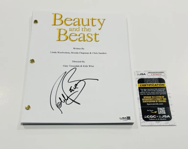 ROBBY BENSON SIGNED BEAUTY AND THE BEAST FULL MOVIE SCRIPT AUTOGRAPHED JSA COA