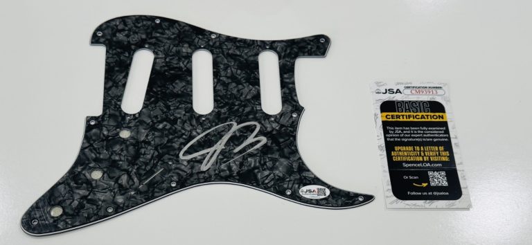 JOE BONAMASSA SIGNED ELECTRIC GUITAR PICKGUARD JSA COA