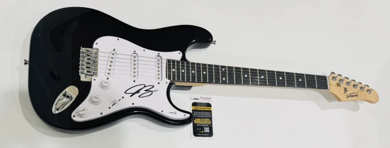 JOE BONAMASSA SIGNED BLACK ELECTRIC GUITAR AUTOGRAPHED JSA COA
