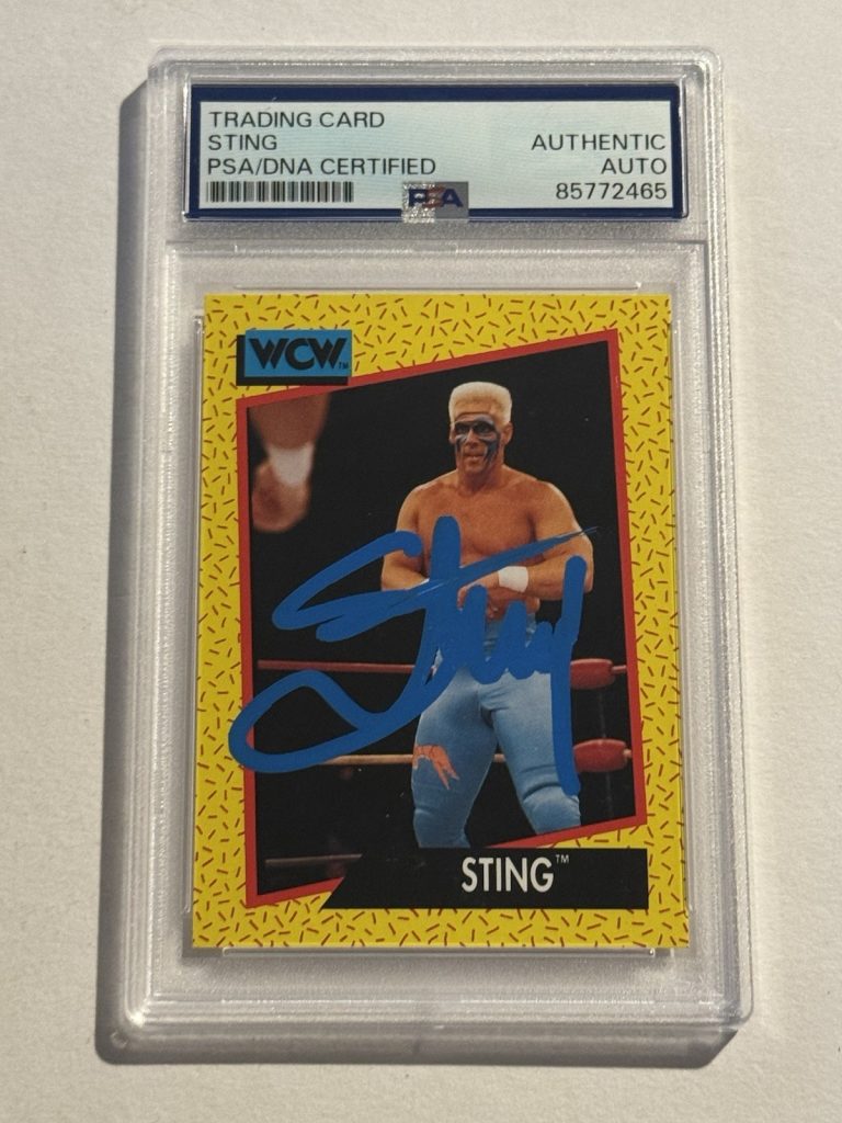 STING WCW Wrestling 1991 IMPEL #10 PSA/DNA CERTIFIED AUTHENTIC RC ROOKIE AUTO