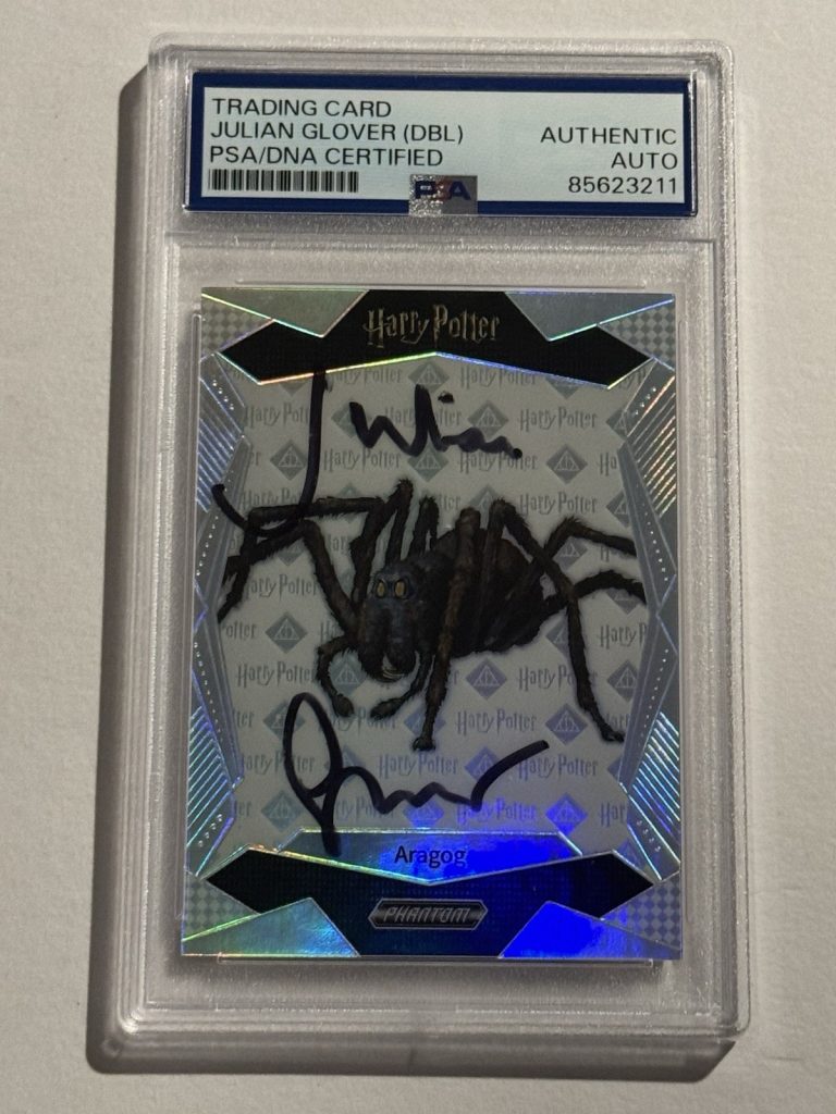 JULIAN GLOVER SIGNED AUTO RC 2024 Kakawow Phantom Silver Harry Potter Aragog PSA