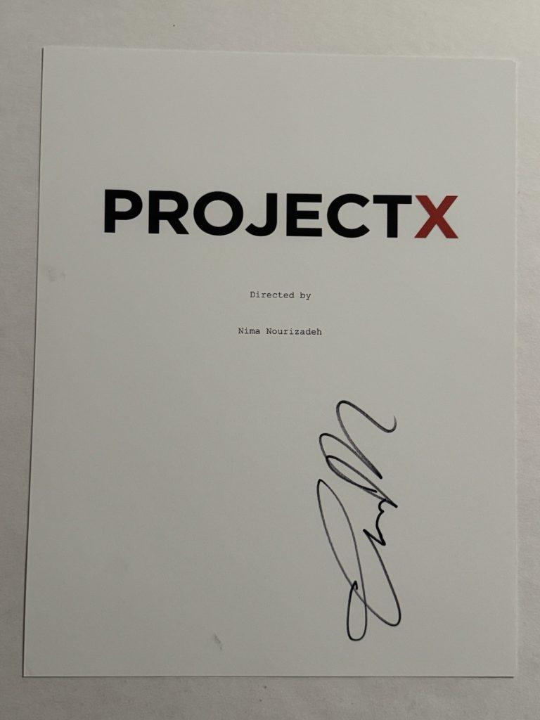 THOMAS MANN SIGNED SCRIPT COVER ACTOR AUTOGRAPHED PROJECT X MOVIE STAR COA