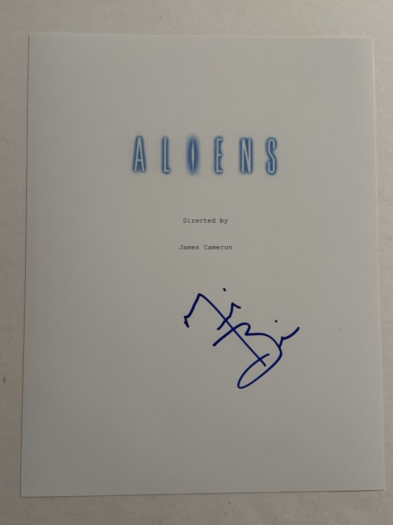 MICHAEL BIEHN SIGNED SCRIPT COVER ACTOR AUTOGRAPHED ALIENS MOVIE STAR COA