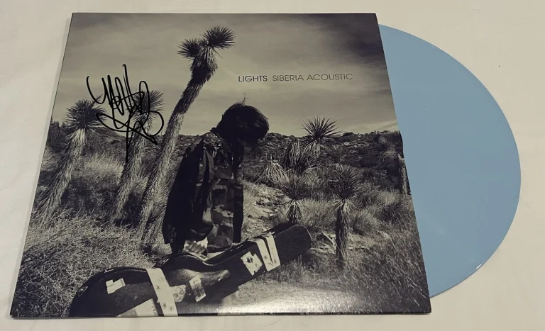 LIGHTS VALERIE POXLEITNER SIGNED SIBERIA ACOUSTIC VINYL RECORD JSA