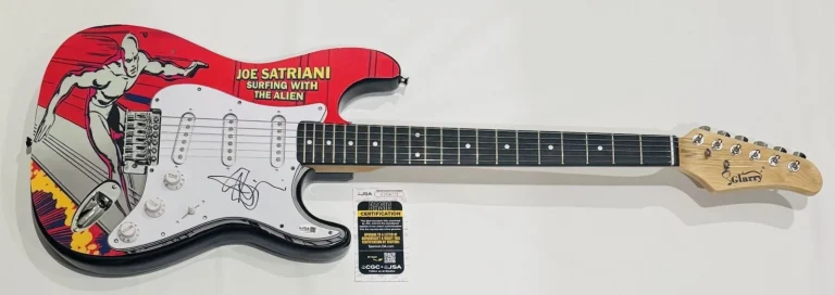 JOE SATRIANI SIGNED CUSTOM SURFING WITH THE ALIEN ELECTRIC GUITAR JSA COA