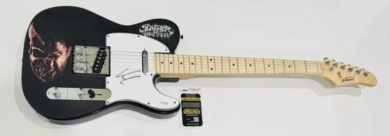 ALEX TERRIBLE SIGNED CUSTOM GRIZZLY ELECTRIC GUITAR SLAUGHTER TO PREVAIL JSA COA