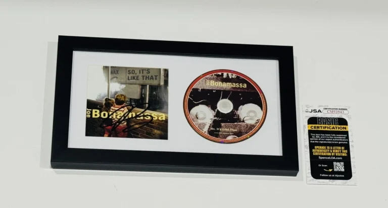 JOE BONAMASSA SIGNED FRAMED SO IT'S LIKE THAT CD AUTOGRAPHED JSA COA
