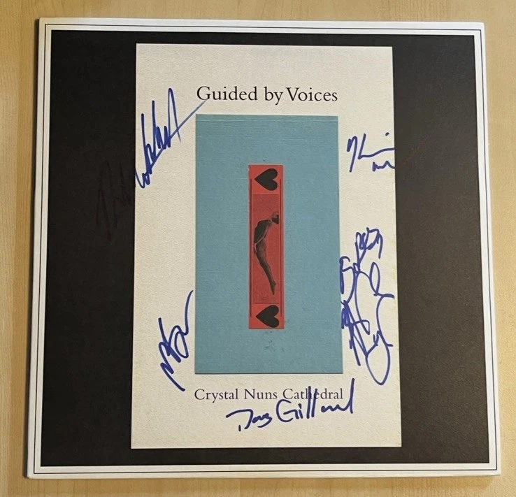 GUIDED BY VOICES FULL BAND SIGNED LP VINYL RECORD ALBUM ROBERT POLLARD COA