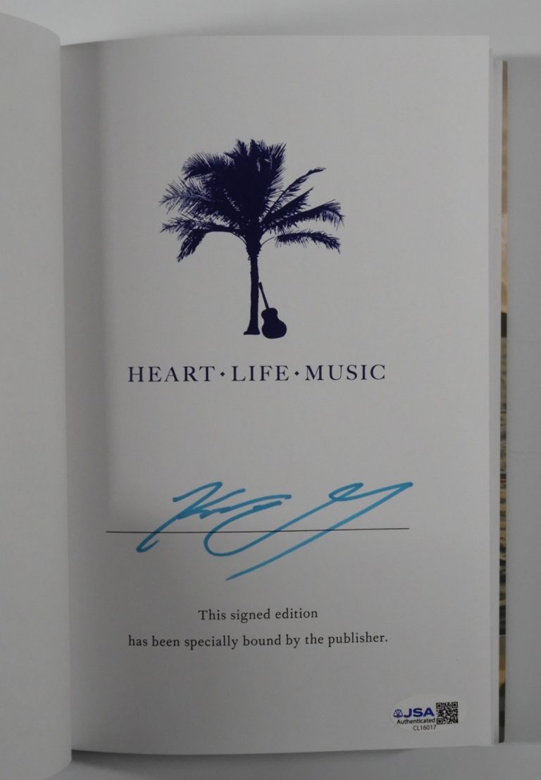 Kenny Chesney JSA Autograph Signed Book Heart Life Music
