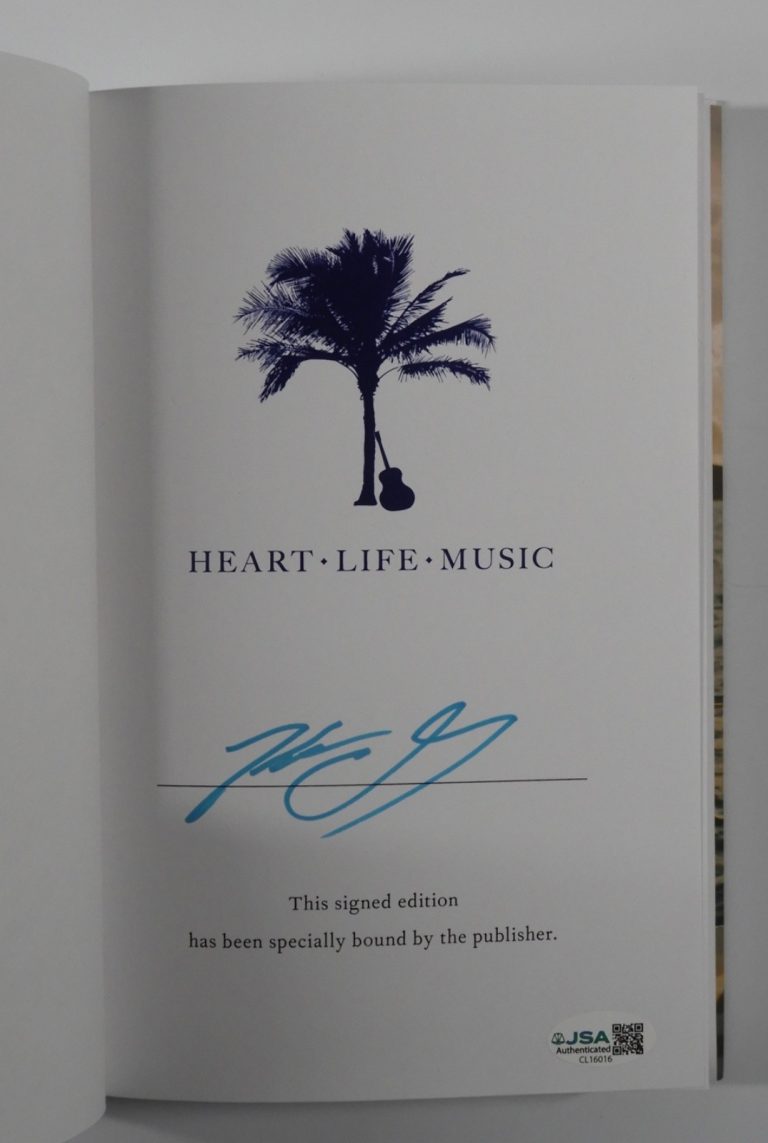Kenny Chesney JSA Autograph Signed Book Heart Life Music