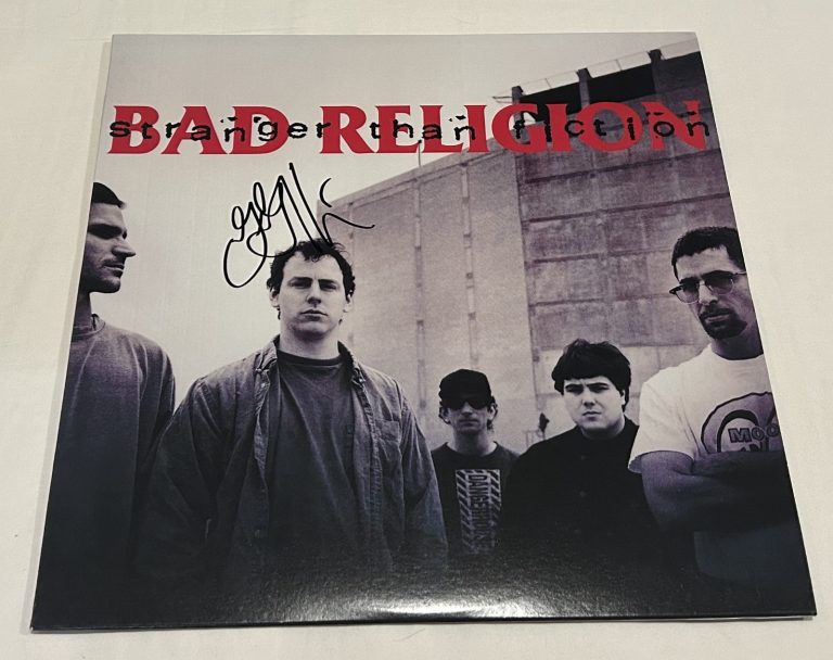 GREG GRAFFIN SIGNED BAD RELIGION STRANGER THAN FICTION VINYL RECORD JSA