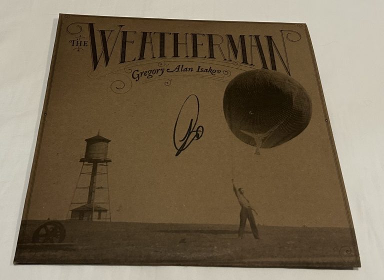 GREGORY ALAN ISAKOV SIGNED THE WEATHERMAN VINYL RECORD JSA