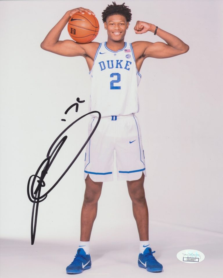 CAM REDDISH SIGNED DUKE BLUE DEVILS PHOTO JSA