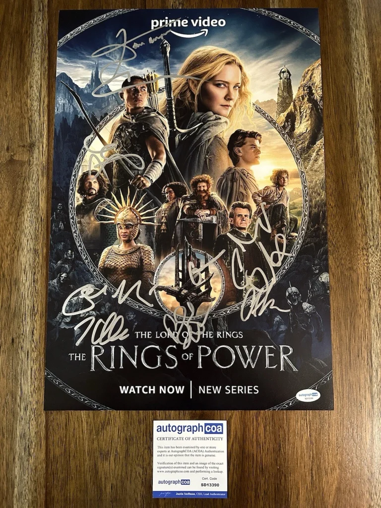 Lord Of The Rings: Rings of Power Signed Autographed Cast 12x18 Photo +10 ACOA