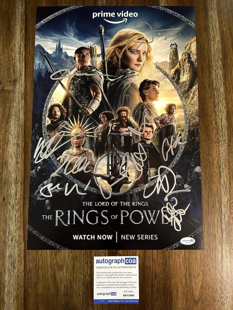 Lord Of The Rings: Rings of Power Signed Autographed Cast 12x18 Photo +11 ACOA