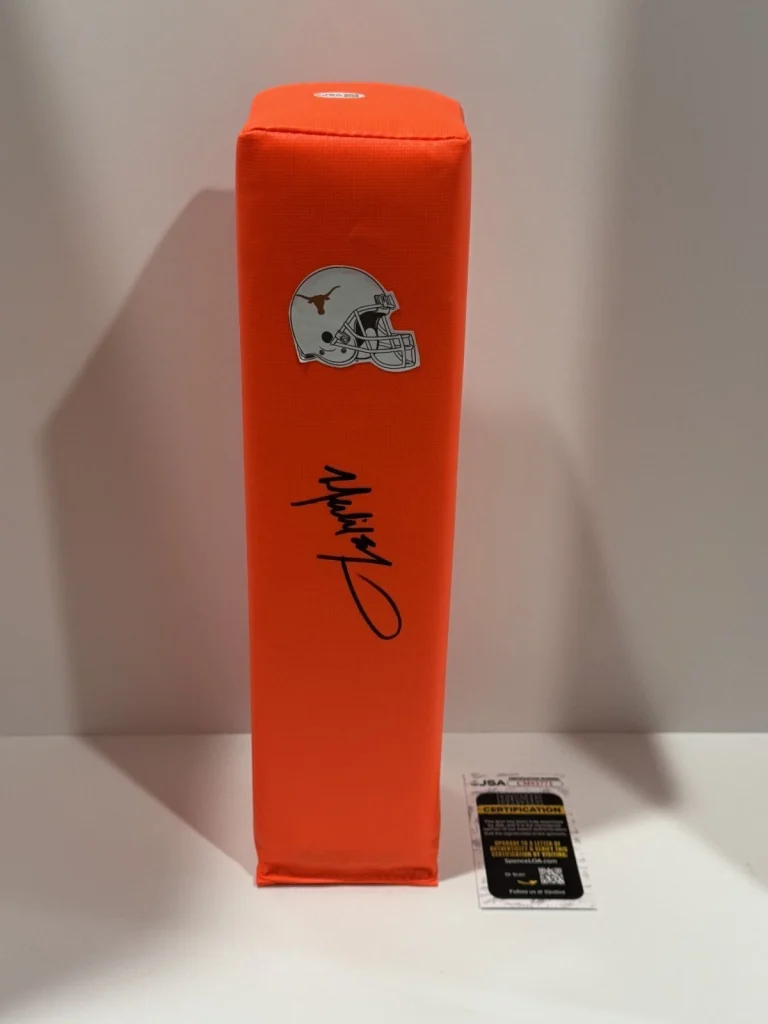 MALIK MUHAMMAD SIGNED TOUCHDOWN PYLON TEXAS LONGHORNS FOOTBALL JSA COA