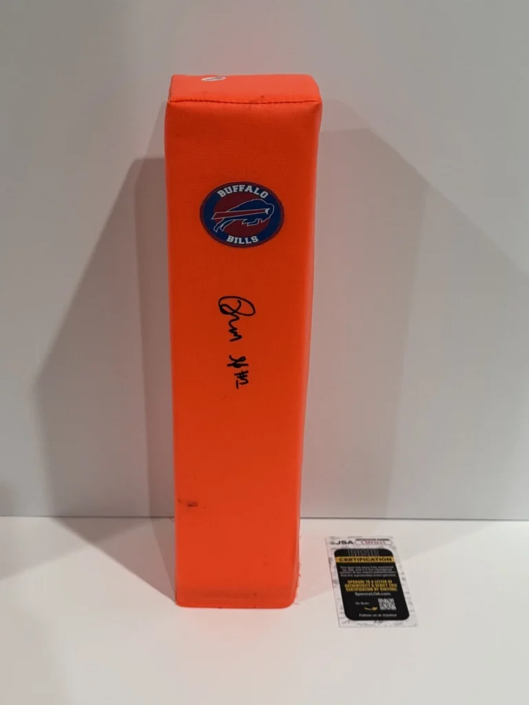 DAVISON IGBINOSUN SIGNED TOUCHDOWN PYLON BUFFALO BILLS FOOTBALL JSA COA