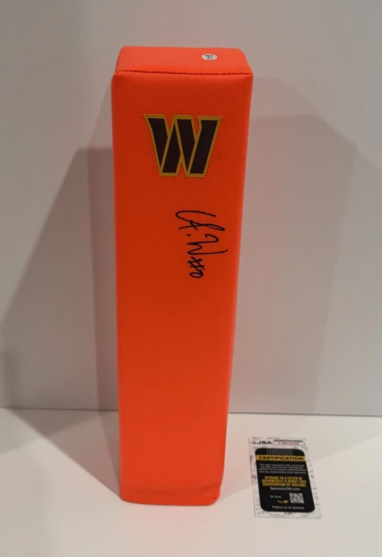 ANTONIO WILLIAMS SIGNED TOUCHDOWN PYLON WASHINGTON COMMANDERS FOOTBALL JSA COA