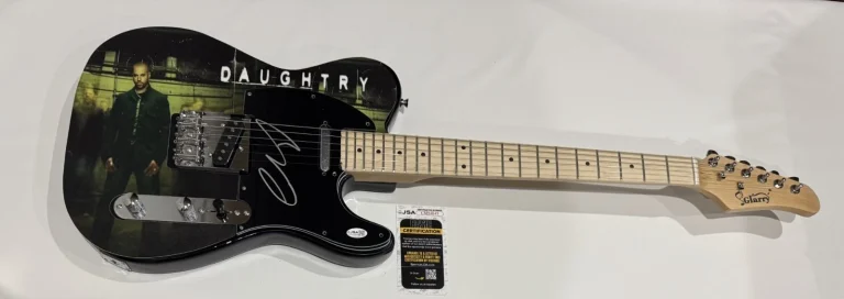 CHRIS DAUGHTRY SIGNED CUSTOM ELECTRIC GUITAR AUTOGRAPHED JSA COA
