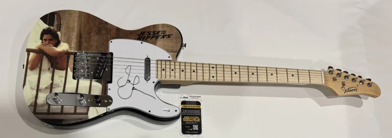 JOHN STAMOS SIGNED CUSTOM JESSE AND THE RIPPERS GUITAR FULL HOUSE UNCLE JSA COA