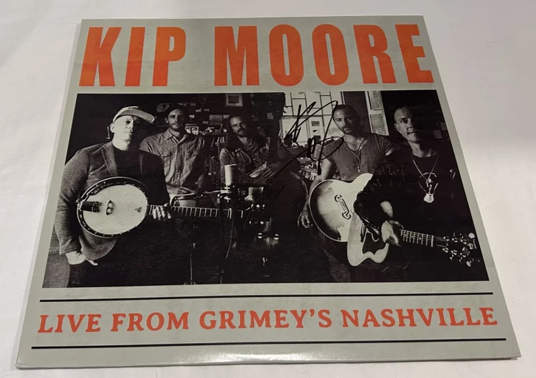 KIP MOORE SIGNED LIVE FROM GRIMEY'S NASHVILLE VINYL RECORD JSA