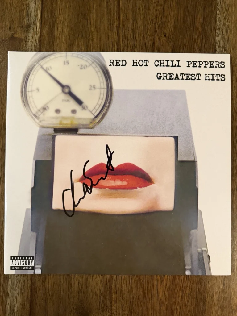 Chad Smith ‘Red Hot Chili Peppers’ Signed Vinyl Album ‘Greatest Hits’ Beckett