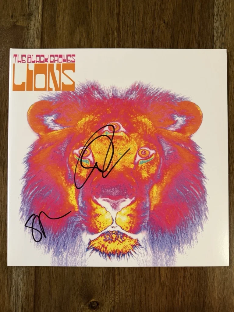 ‘The Black Crowes’ Signed Vinyl Album ‘Lions’ Rich & Steve Beckett