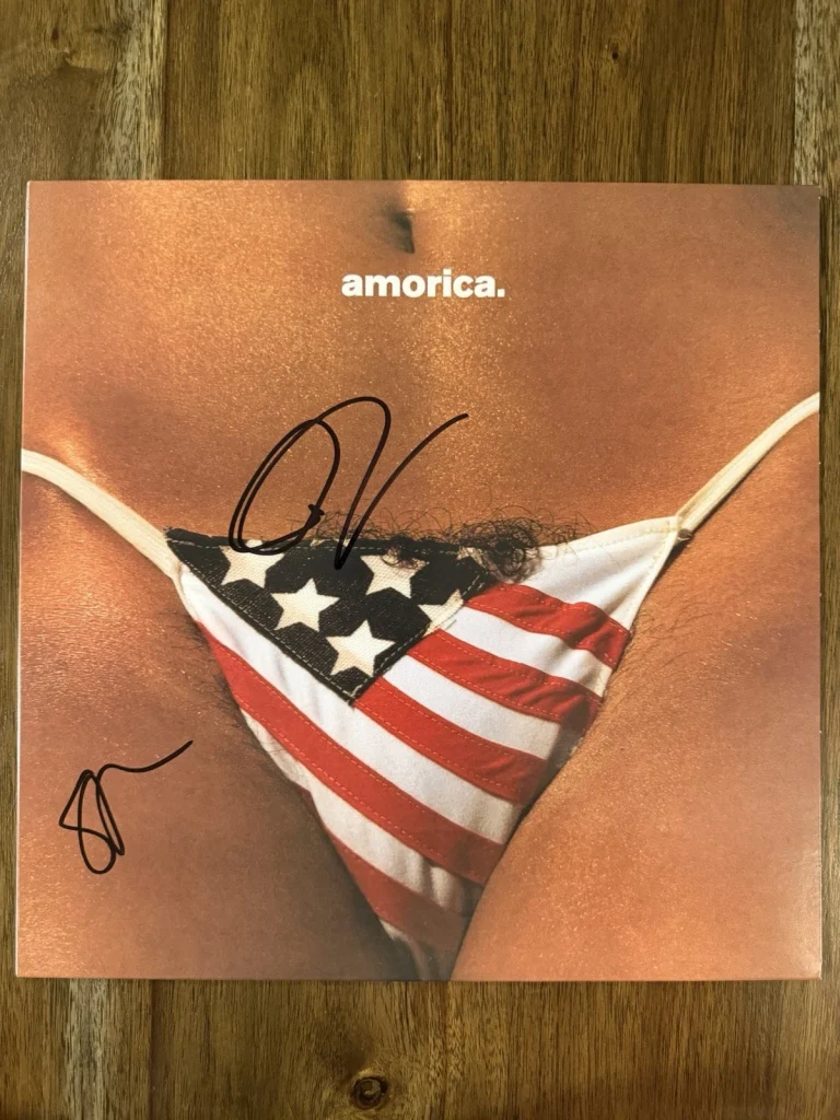 ‘The Black Crowes’ Signed Vinyl Album ‘Amorica’ Rich & Steve Beckett