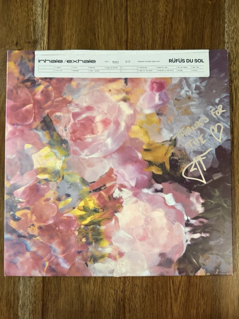 Tyrone Lindqvist ‘Rufus Du Sol’ Band Signed Vinyl Album ‘Inhale/Exhale’ Beckett