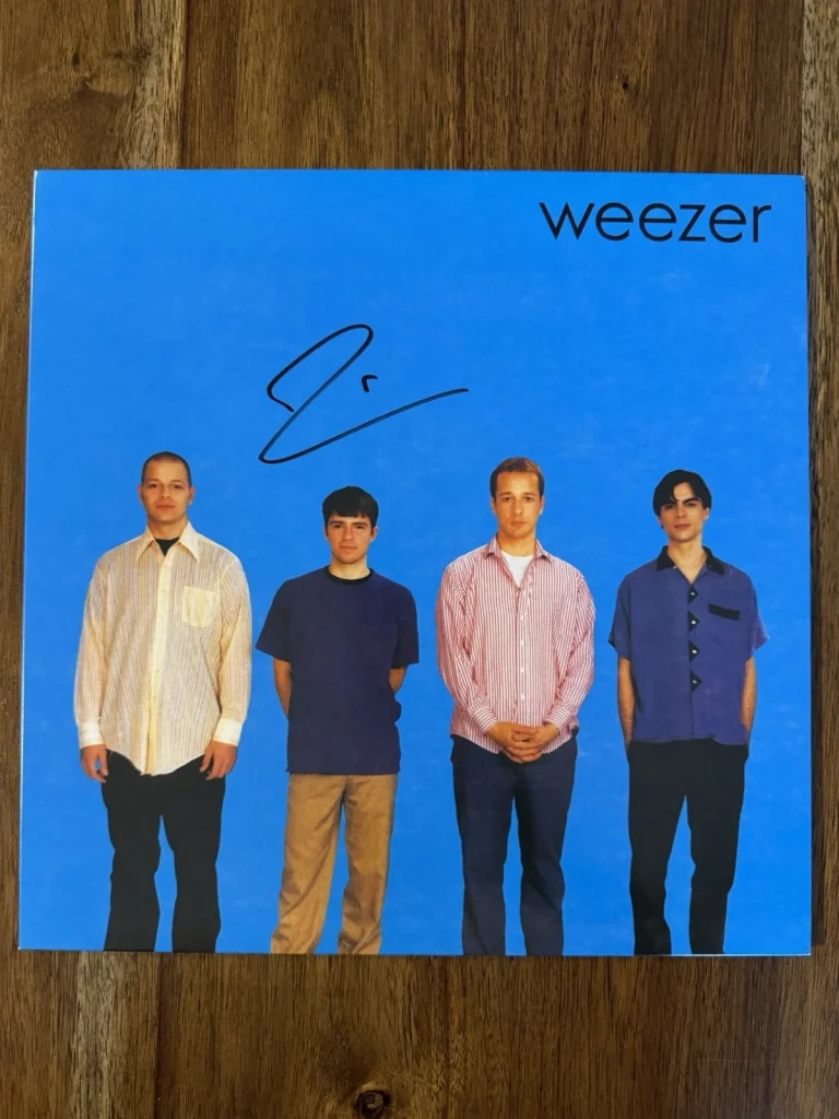Rivers Cuomo ‘Weezer’ Band Signed Vinyl Album ‘Blue Album’ Autograph Beckett