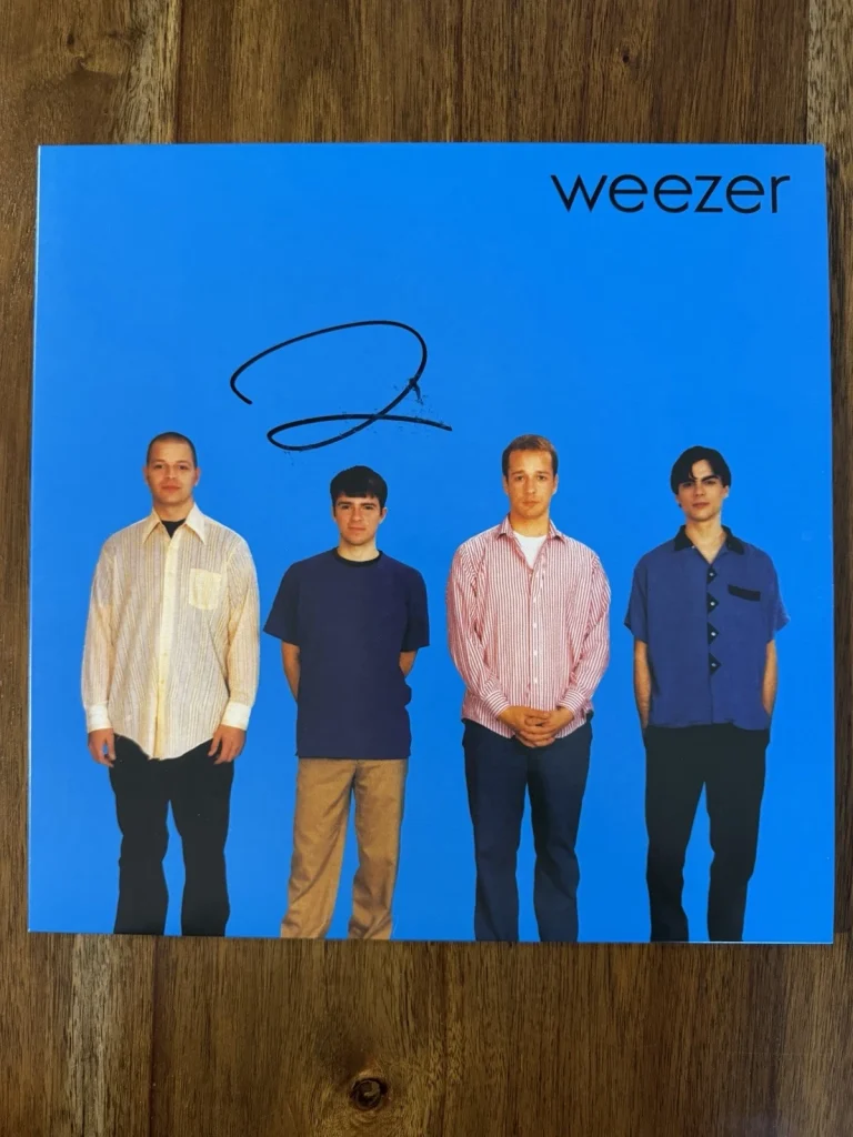 Rivers Cuomo ‘Weezer’ Band Signed Vinyl Album ‘Blue Album’ Autograph Beckett