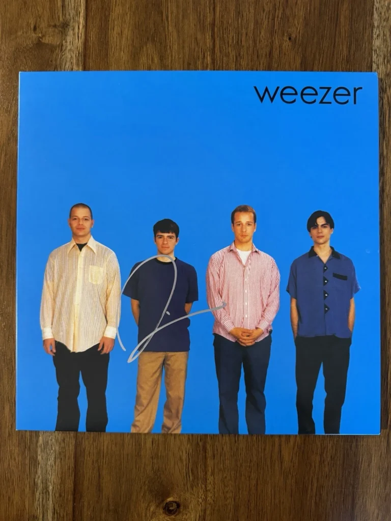 Rivers Cuomo ‘Weezer’ Band Signed Vinyl Album ‘Blue Album’ Autograph Beckett