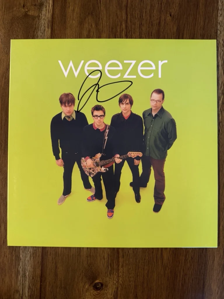 Rivers Cuomo ‘Weezer’ Band Signed Vinyl Album ‘Green Album’ Autograph Beckett