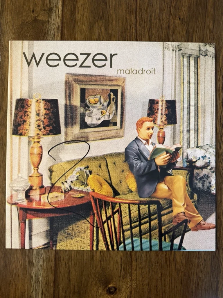 Rivers Cuomo ‘Weezer’ Band Signed Vinyl Album ‘Maladroit’ Autograph