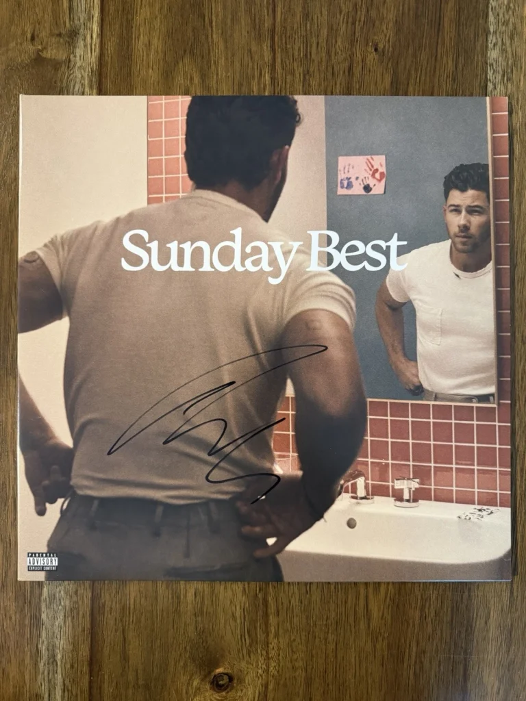 ‘Nick Jonas’ Signed Vinyl Album ‘Sunday Best’ Autograph Beckett