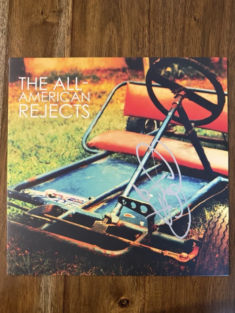 Tyson Ritter ‘All American Rejects’ Band Signed Vinyl Album Autograph Beckett