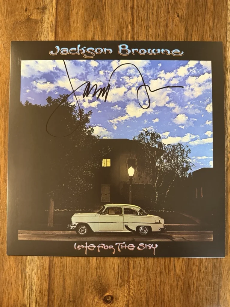 ‘Jackson Browne’ Signed Vinyl Album ‘Late For The Sky’ Beckett Certified