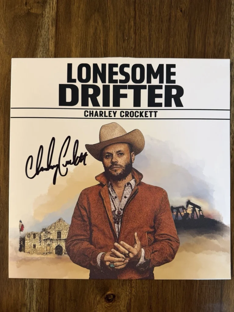 ‘Charley Crockett’ Signed Vinyl Album ‘Lonesome Drifter’ Record Beckett