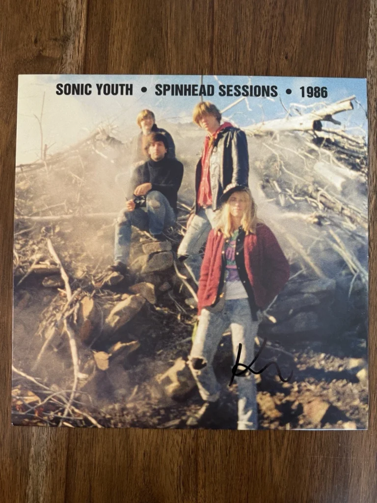 Kim Gordon ‘Sonic Youth’ Signed Vinyl Album ‘Spinhead Sessions’ Beckett