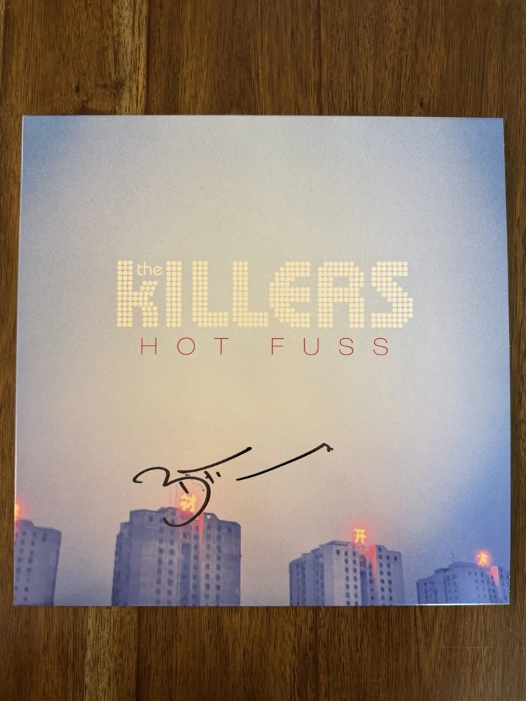 Brandon Flowers ‘The Killers’ Band Signed Vinyl Album ‘Hot Fuss’ Beckett