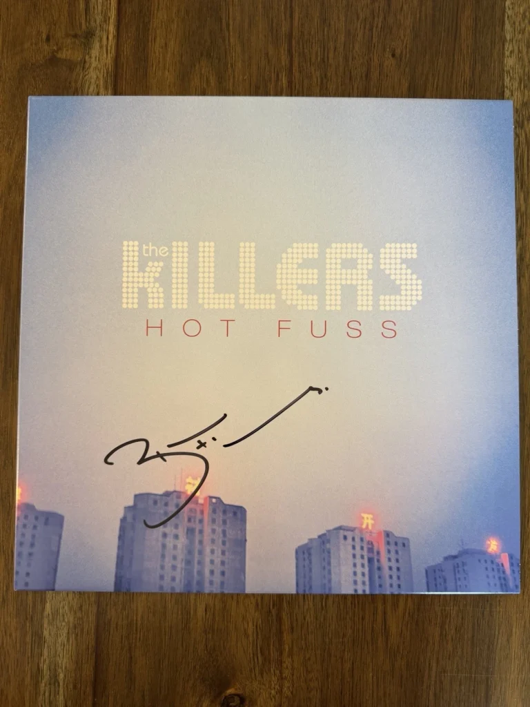 Brandon Flowers ‘The Killers’ Band Signed Vinyl Album ‘Hot Fuss’ Beckett