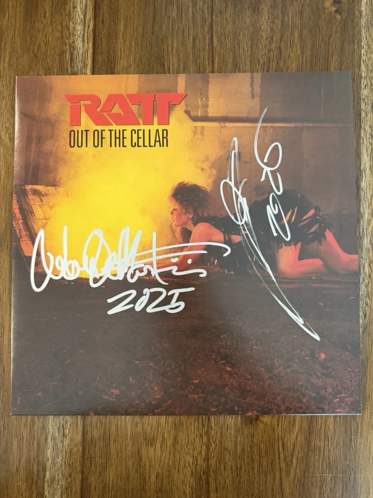 Stephen Pearcy & Warren ‘Ratt’ Signed ‘Out Of The Cellar’ Vinyl Album Beckett