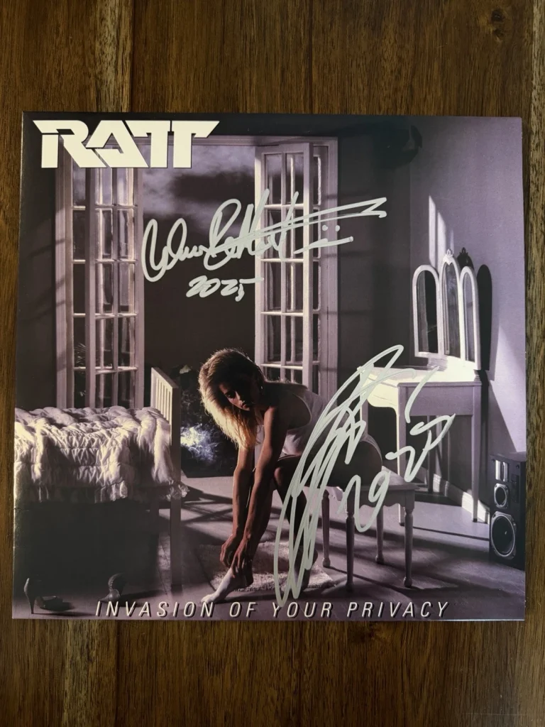Stephen Pearcy & Warren ‘Ratt’ Signed ‘Invasion Of Your’ Vinyl Album Beckett